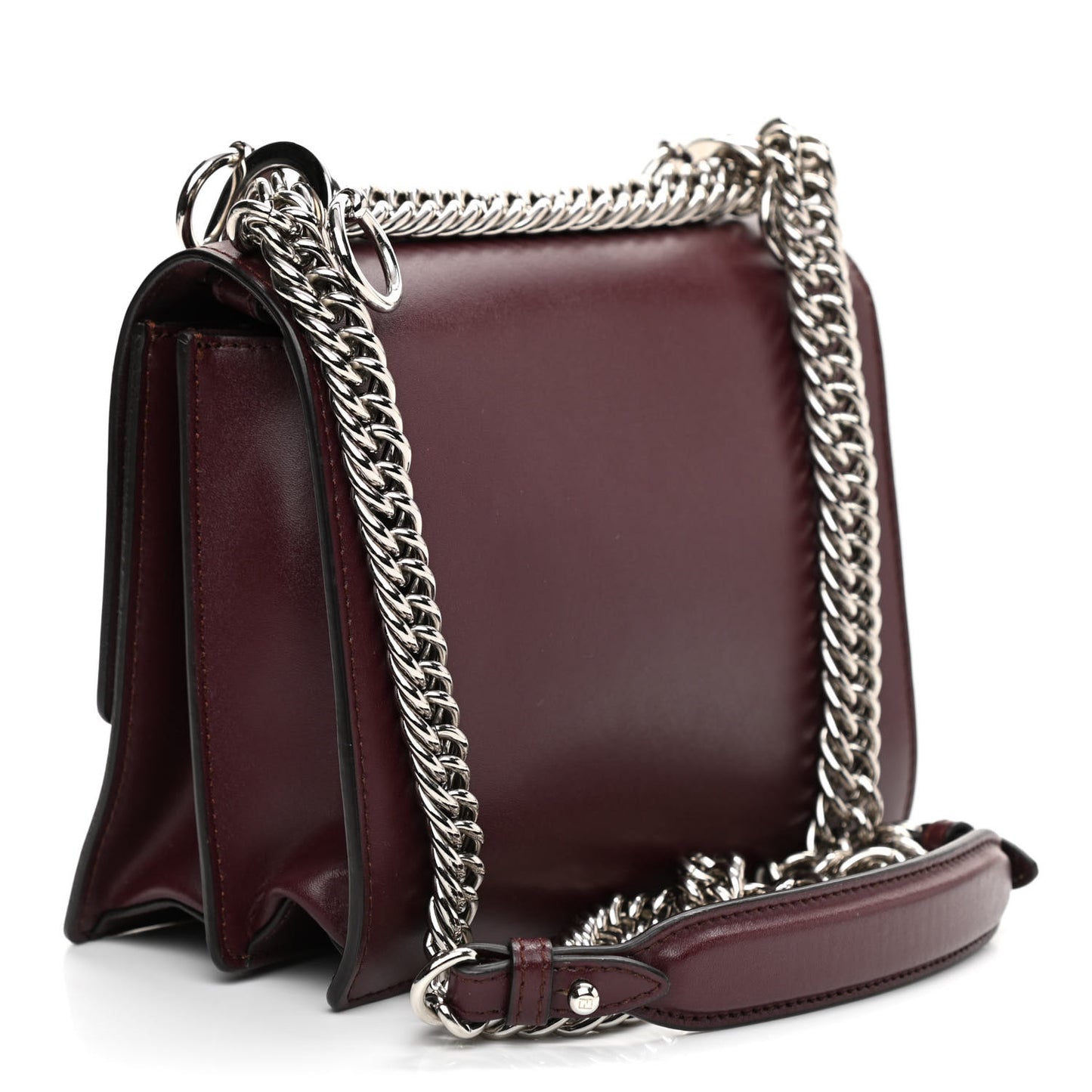 Vitello Liberty Studded Small Kan I Shoulder Bag Bordeaux Multicolor