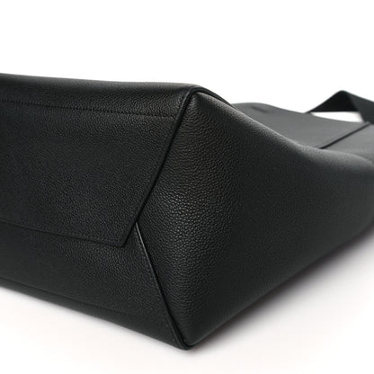 Celine Soft Grained Calfskin Sangle Bucket Bag Black 9 of 9