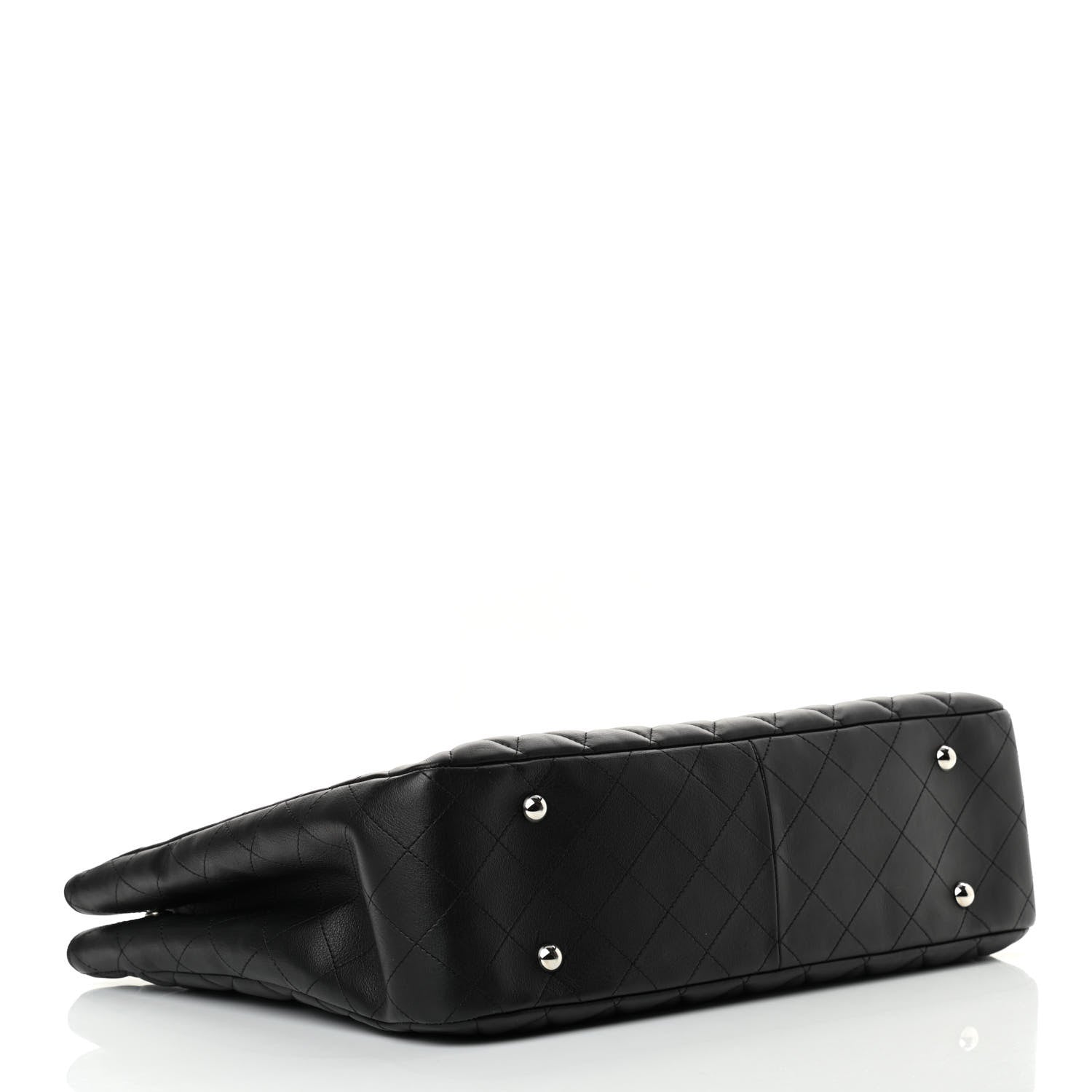 Chanel Calfskin Quilted Large Classic Shopping Tote Black 4 of 10