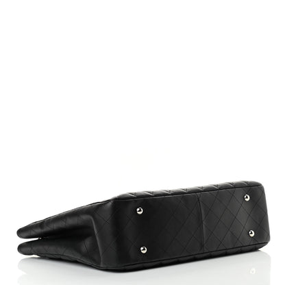 Chanel Calfskin Quilted Large Classic Shopping Tote Black 4 of 10