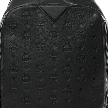 MCM Calfskin Ottomar Monogram Duke Backpack Black 9 of 12