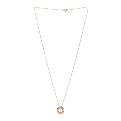 Tiffany 18K Rose Gold Diamond Atlas Pierced Pendant Necklace 3 of 7