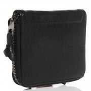 Lambskin Small PS1 Zip Wallet Black