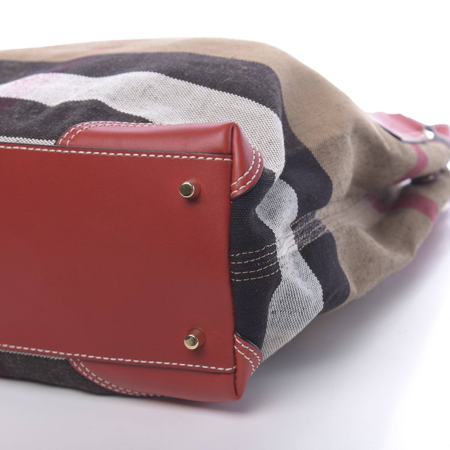 Burberry Canvas Mega Check Medium Maidstone Cadmium Red 11 of 12