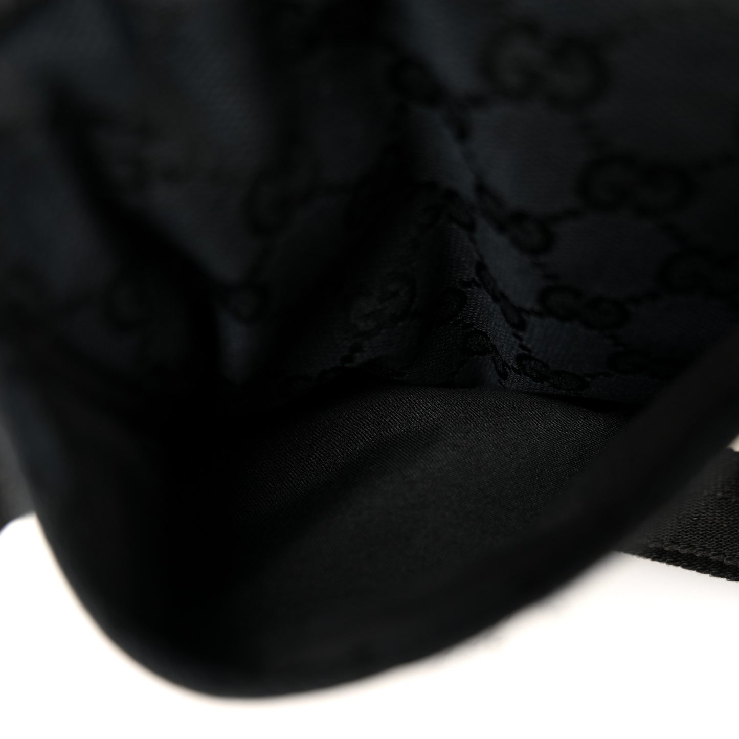 GG Monogram Double Pocket Belt Bag Black