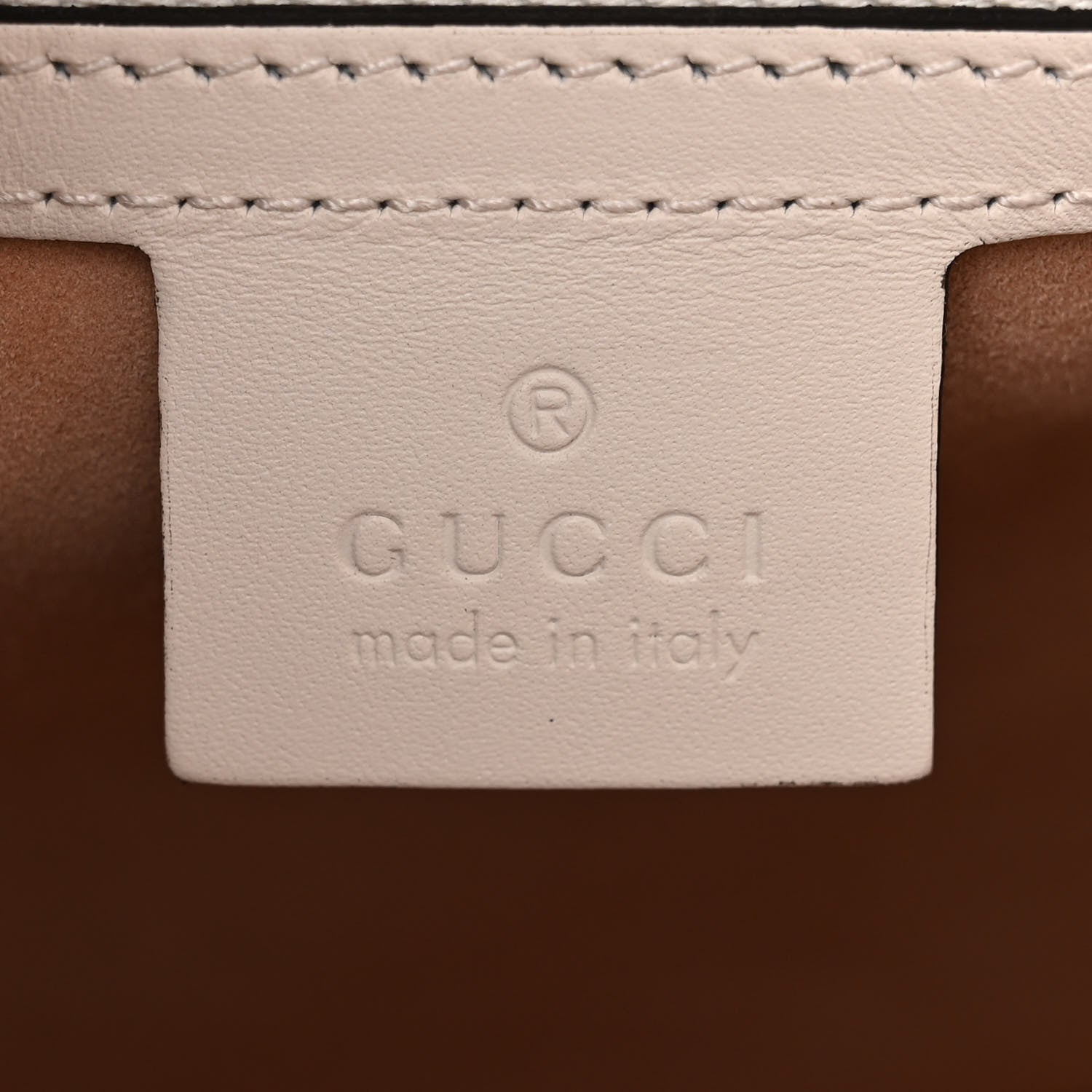 Gucci Calfskin Maxi Sylvie Top Handle Bag White 6 of 10