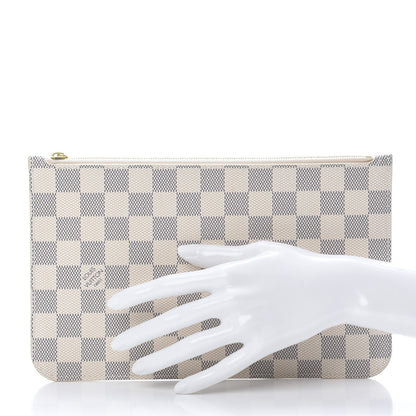Louis Vuitton Damier Azur Neverfull MM GM Pochette 2 of 8