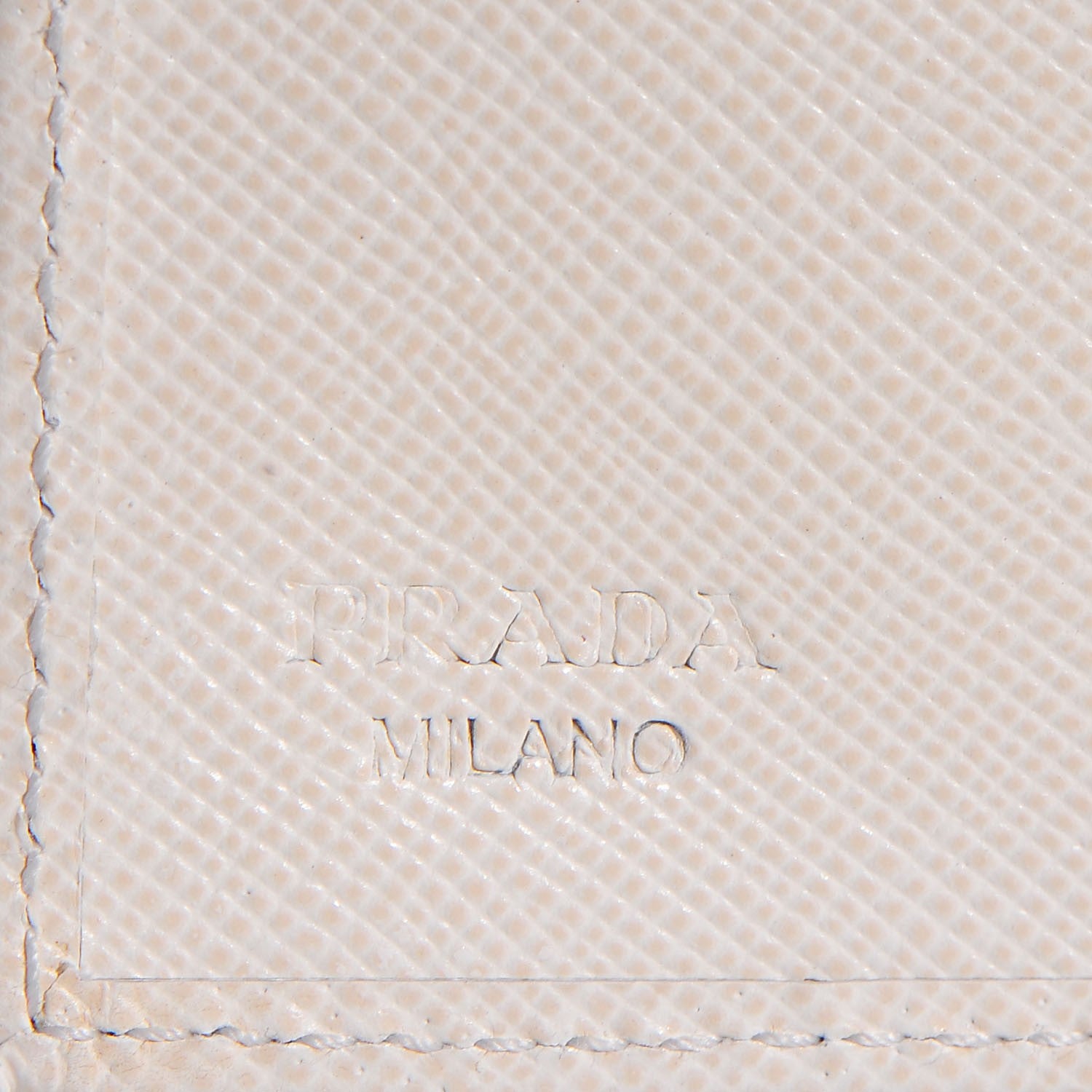 Prada Saffiano Metal Continental Wallet Talco 8 of 9