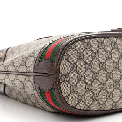 Gucci GG Supreme Monogram Web Ophidia Bucket Bag Brown 9 of 10