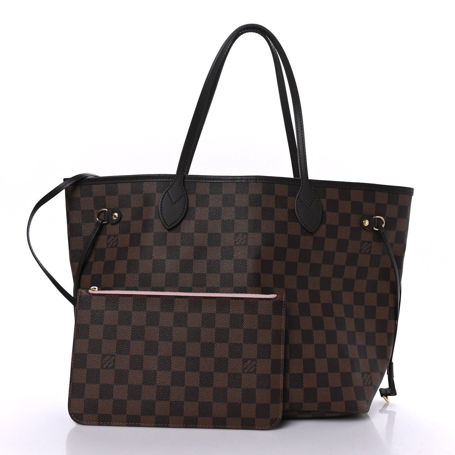 Louis Vuitton Damier Ebene Neo Neverfull MM Rose Ballerine 2 of 10