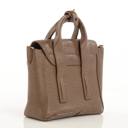 3.1 Phillip Lim 3.1 Textured Calfskin Mini Pashli Satchel Taupe 6 of 12