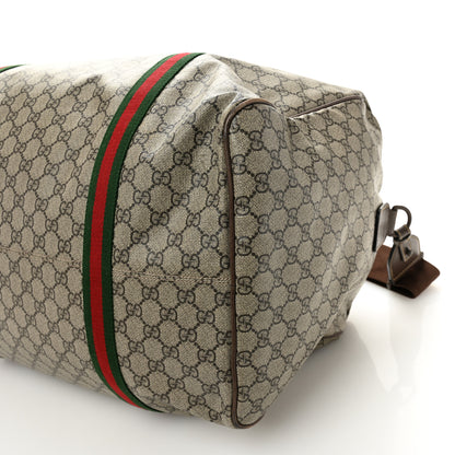 Gucci GG Supreme Monogram Web Medium Duffle Bag Brown 8 of 12