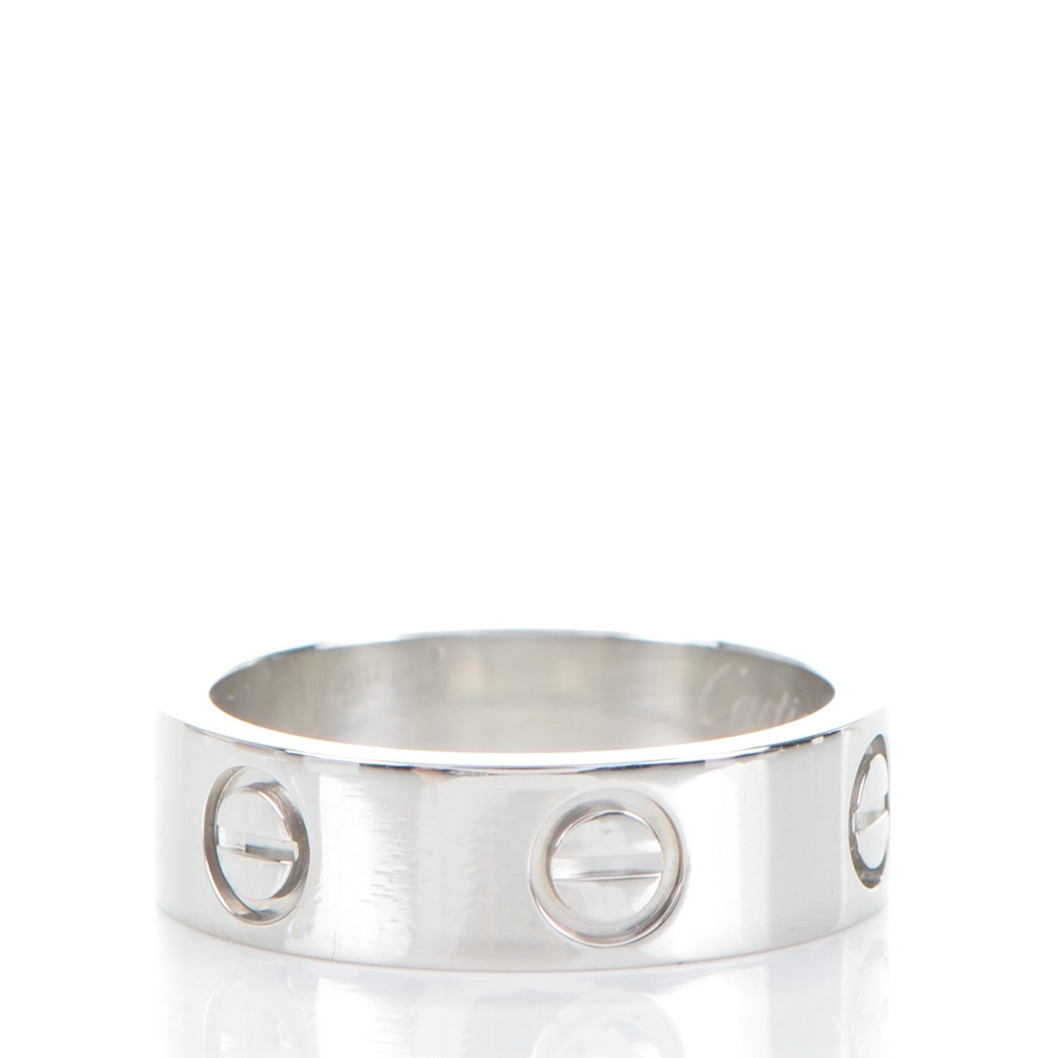 Cartier Platinum 5.5mm LOVE Ring 50 5.25 3 of 4