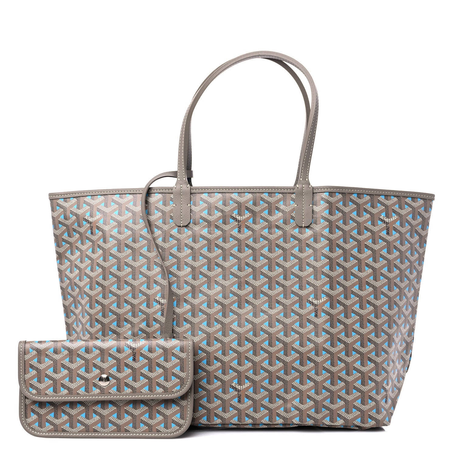 Goyard Goyardine Saint Louis Claire Voie PM Grege Turquoise 1 of 8