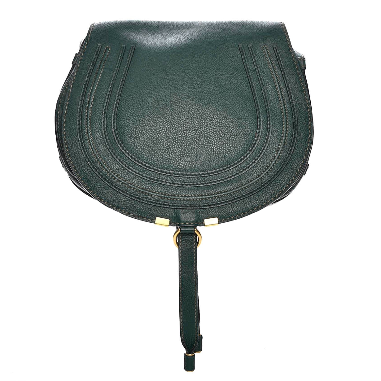 Chloe Calfskin Medium Marcie Round Crossbody Bag Epicea 1 of 9