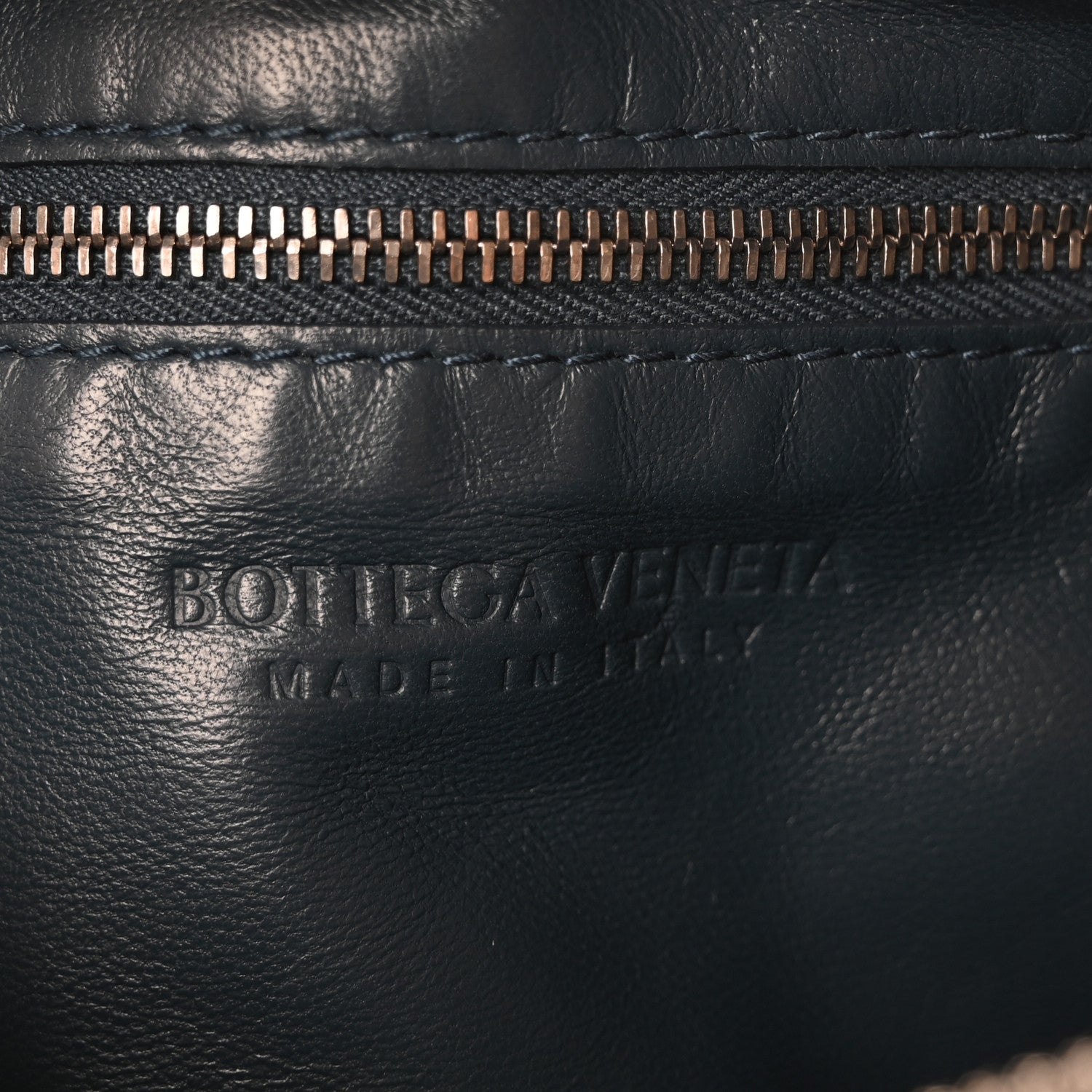 Bottega Veneta Grained Calfskin Maxi Intrecciato Brick Cassette Bag Deep Blue 6 of 9