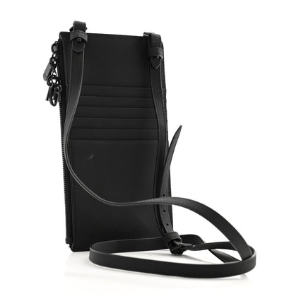 Christian Dior Ultra Matte Calfskin Lady Dior Long Wallet With Strap Black 2 of 12