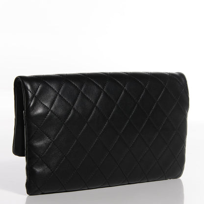 Chanel Lambskin Quilted CC Beauty Clutch Black 3 of 8