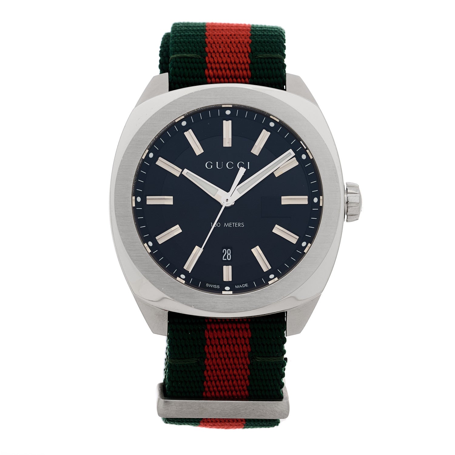 Gucci Stainless Steel Nylon 41mm GG2570 Quartz Watch Black 1 of 4