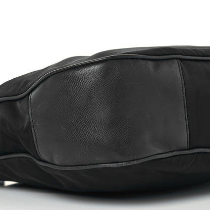 Prada Tessuto Nylon Saffiano Hobo Baltico 8 of 12