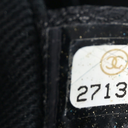 Chanel Jersey Chevron Quilted Small Trendy CC Dual Handle Flap Bag Black 7 of 10