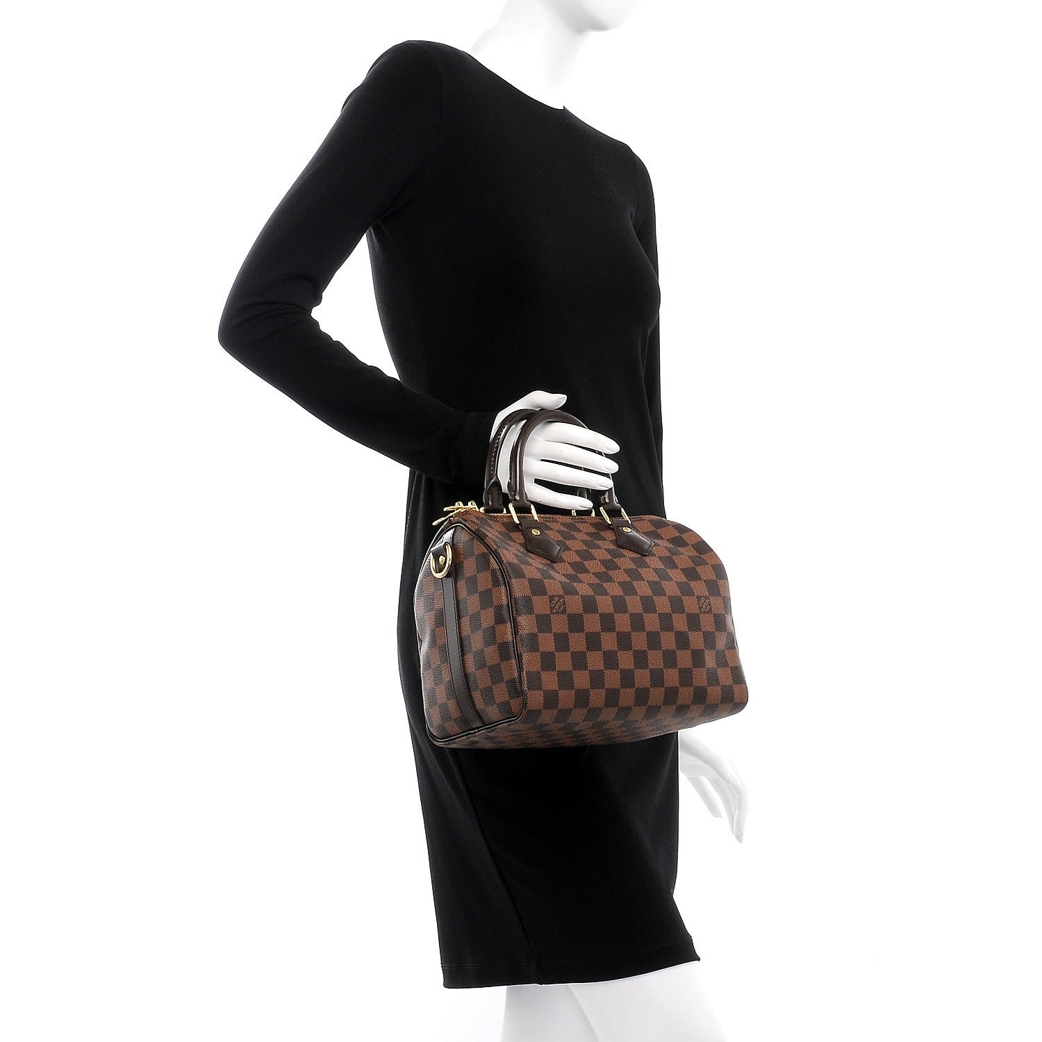 Louis Vuitton Damier Ebene Speedy Bandouliere 25 3 of 8