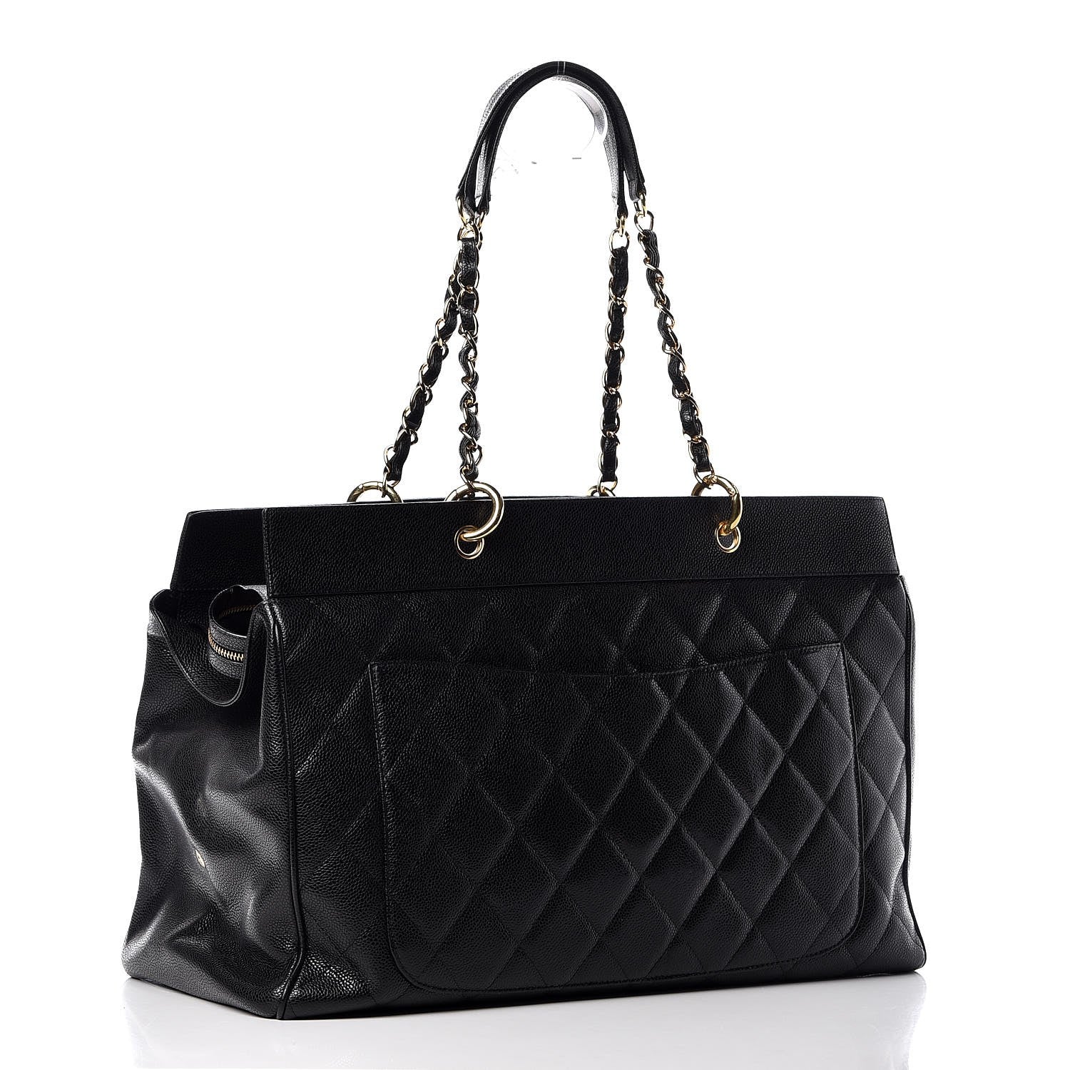 Chanel Caviar Quilted CC Tote Black 3 of 15
