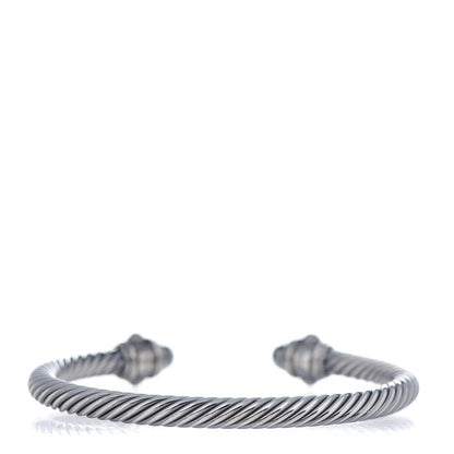 David Yurman Darkened Sterling Silver 5mm Renaissance Bracelet 3 of 4