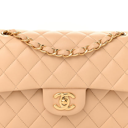 Chanel Lambskin Quilted Small Double Flap Beige 8 of 12