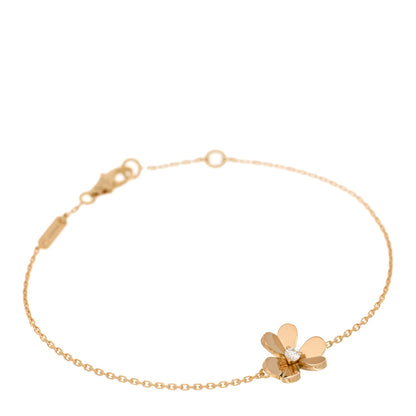 Van Cleef & Arpels 18K Yellow Gold Diamond Mini Frivole Bracelet 1 of 3