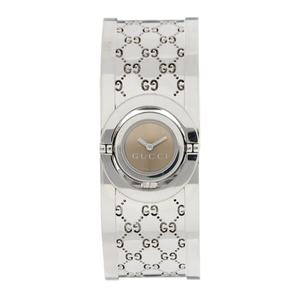 Gucci Stainless Steel 23mm Twirl Quartz Watch Brown 1 of 5