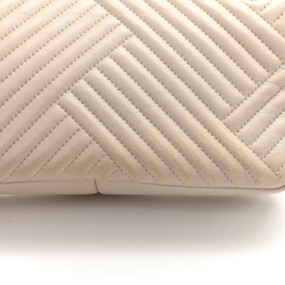 Chanel Lambskin Quilted Medium CC Crossing Flap Beige 11 of 11