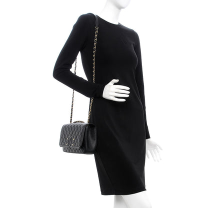 Chanel Caviar Quilted Medium CC Filigree Flap Black 2 of 7