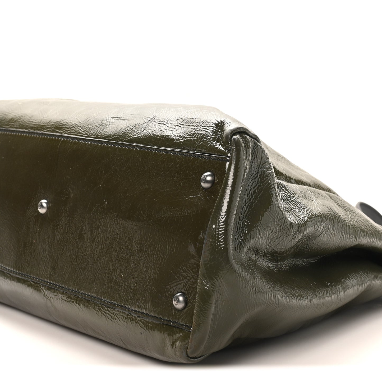 Patent Large Peekaboo Iconic Satchel Green