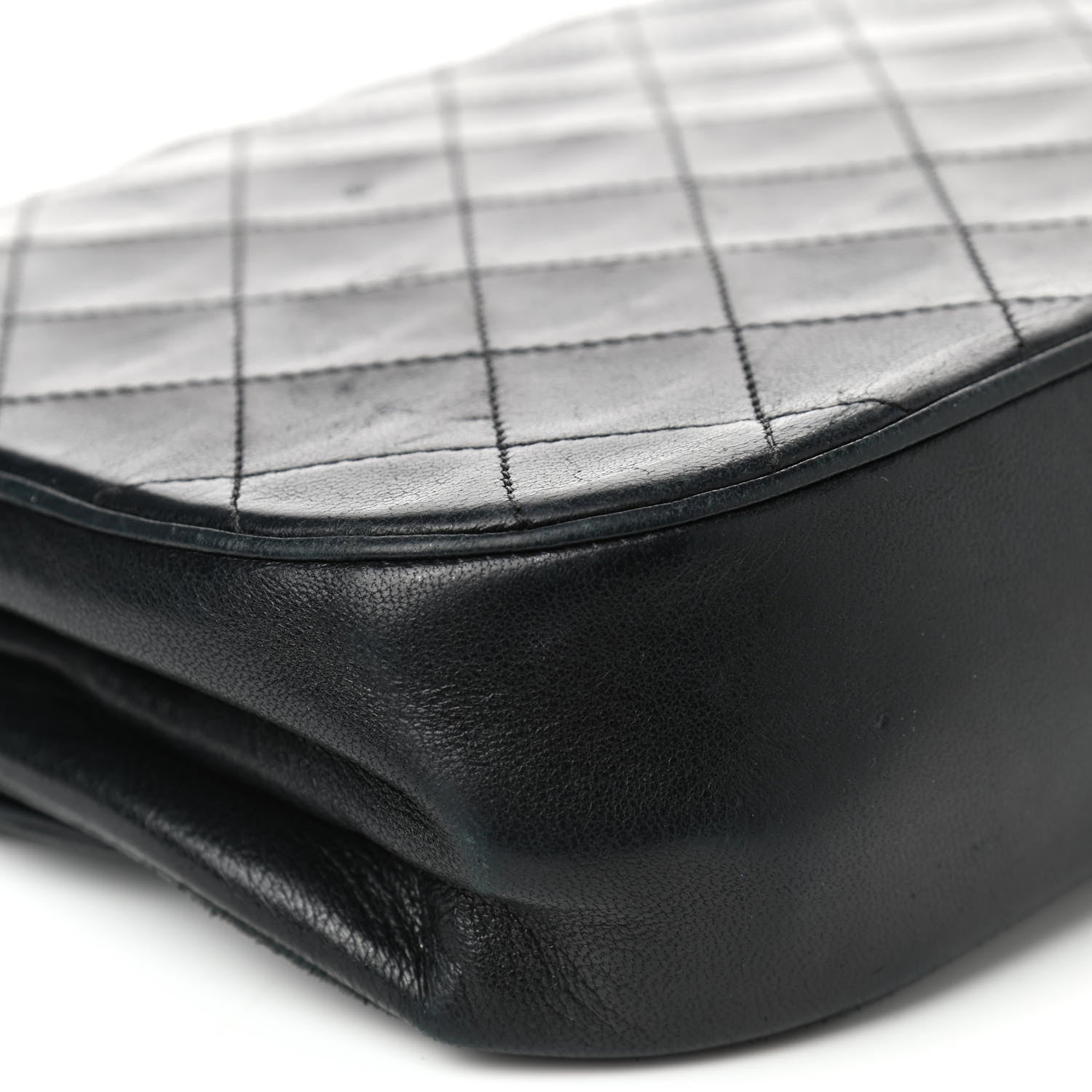 Chanel Lambskin Quilted Medium Double Flap Black 11 of 18