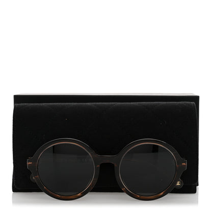 Chanel Acetate Polarized Round Sunglasses 5522U Brown 8 of 8