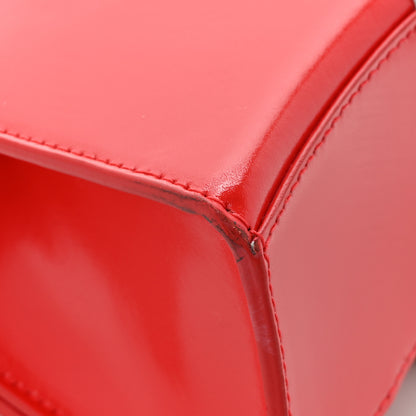 Balenciaga X ADIDAS Shiny Box Calfskin Hourglass Top Handle Bag XS Bright Red 14 of 16