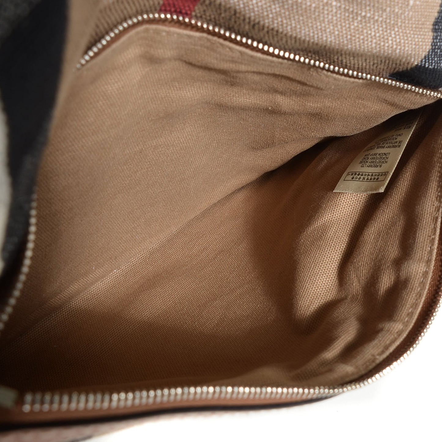 House Check Large Adeline Crossbody Saddle Brown