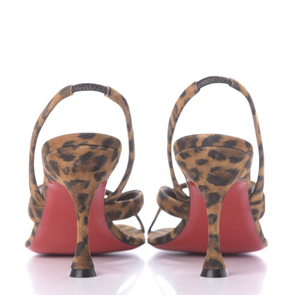 Christian Louboutin Veau Velours Taralita 85 Thong Sandals 40.5 Leo 5 of 10