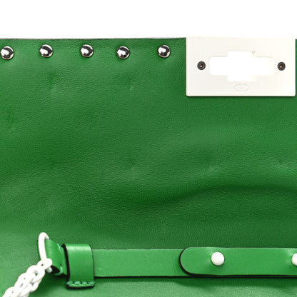Valentino Garavani Lambskin Free Rockstud Spike Wallet On Chain Peppermint 7 of 12