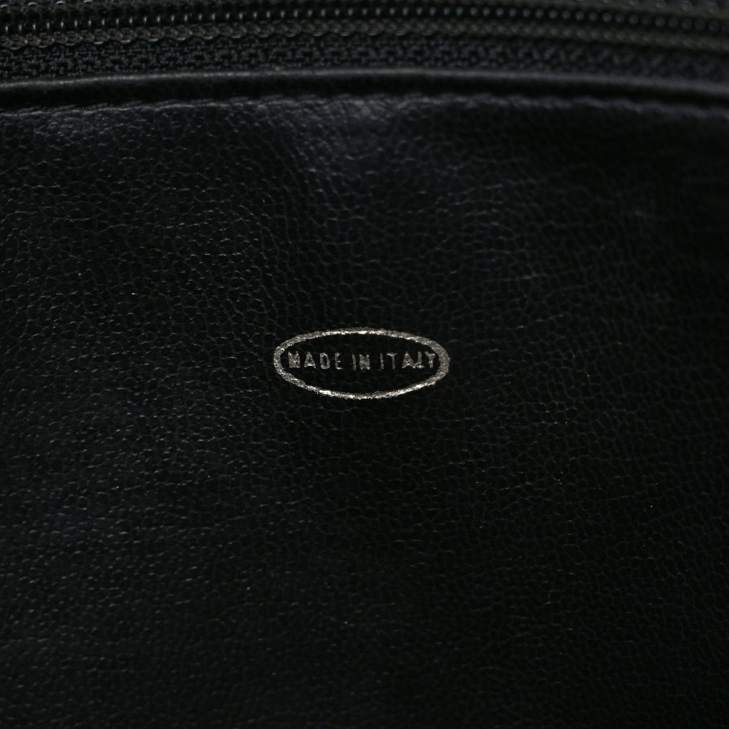 Aged Calfskin Quilted Messenger Bag Black