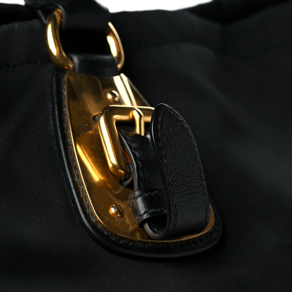 Prada Tessuto Nylon Soft Calfskin Tote Black 15 of 15