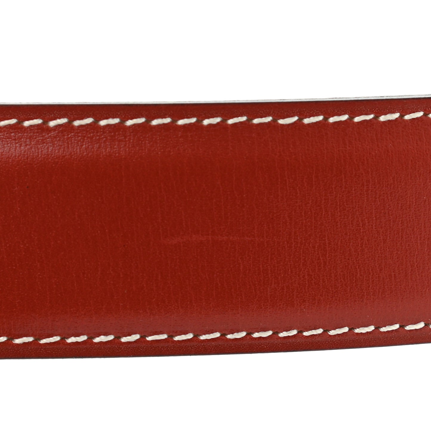 Box Courchevel 32mm Belt Strap 80 Rouge H Gold