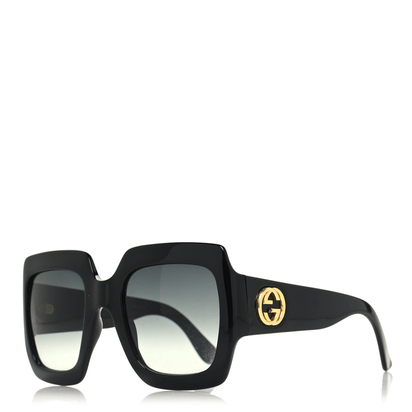 Acetate Square Frame Sunglasses GG0053S Black