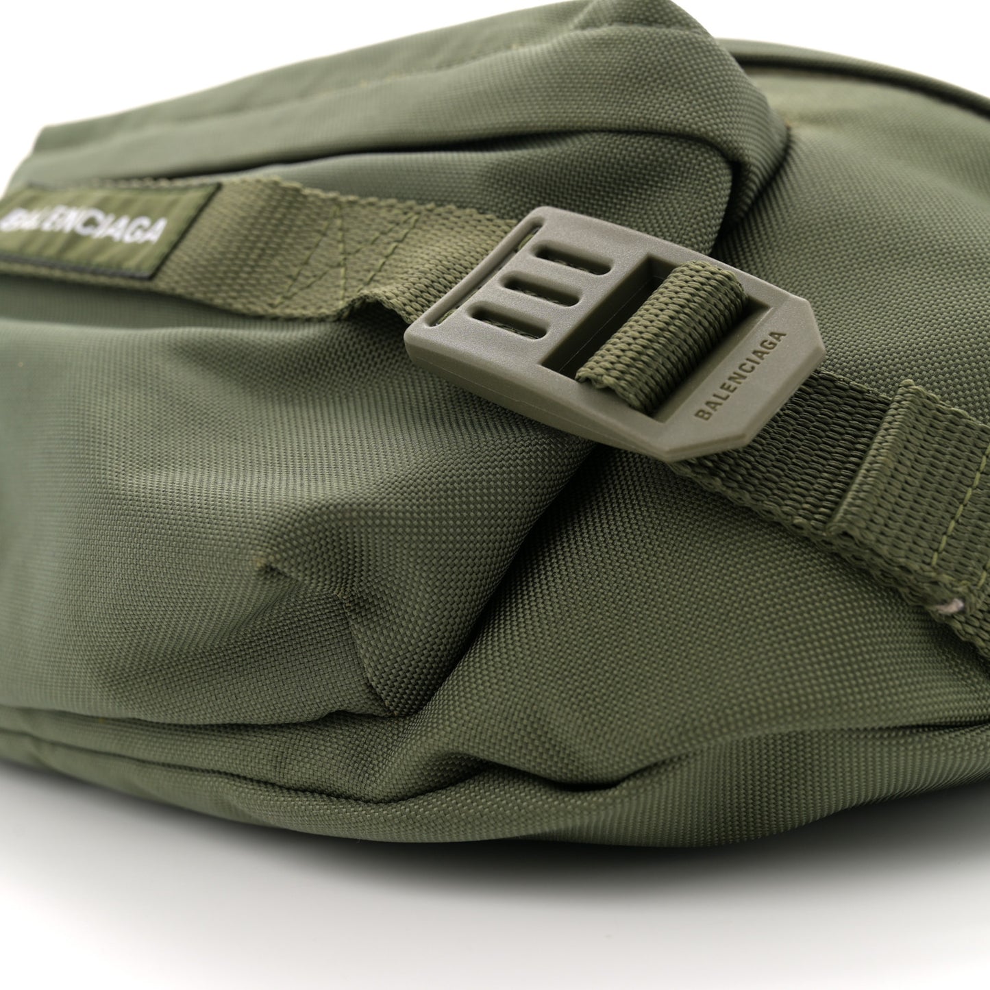 Recycled Casual Nylon Large Army Beltpack Dark Green