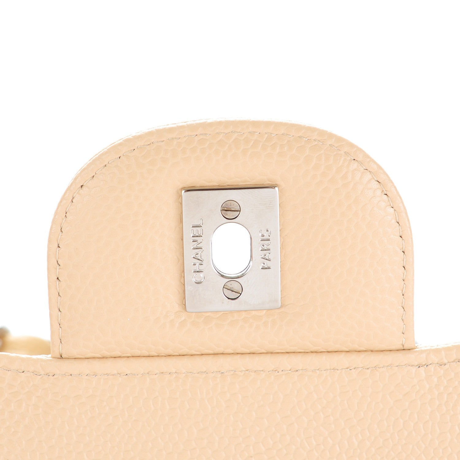 Chanel Caviar Quilted Jumbo Double Flap Beige Clair 6 of 8
