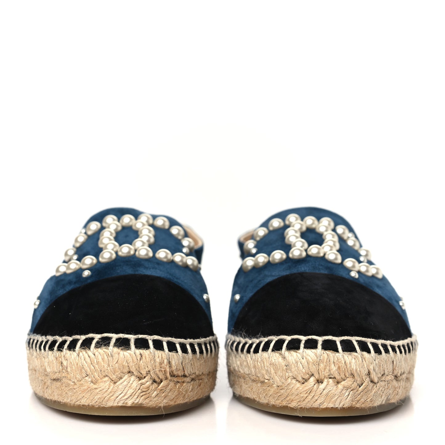 Suede Pearl CC Espadrilles 40 Teal
