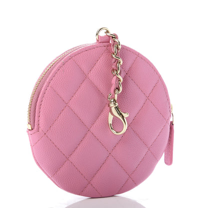 Chanel Caviar Quilted Coin Purse Pink 3 of 7