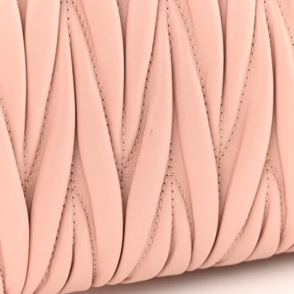 Miu Miu Nappa Matelasse Wallet On Chain Orchidea 12 of 13