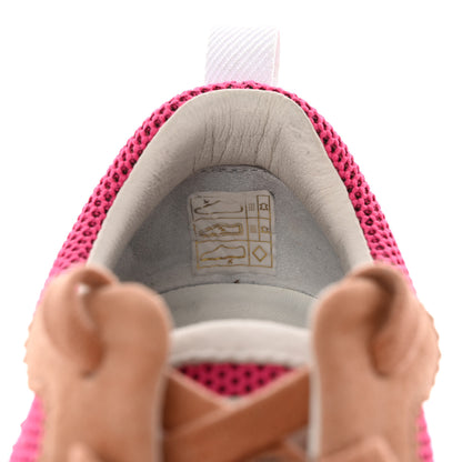 Hermes Air Mesh Suede Goatskin Bouncing Sneakers 38 Rose Multicolor 12 of 21